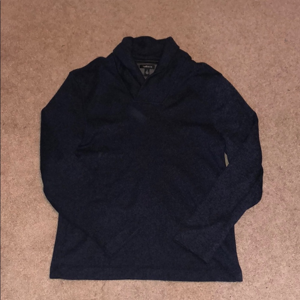 Van Heusen Navy Blue Shawl Sweater